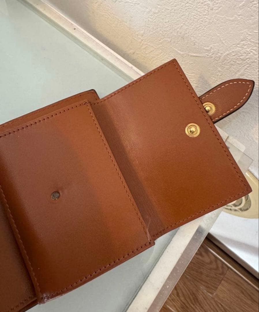 J*フ様 CELINE 三つ折り財布 ブラウン/ブラック