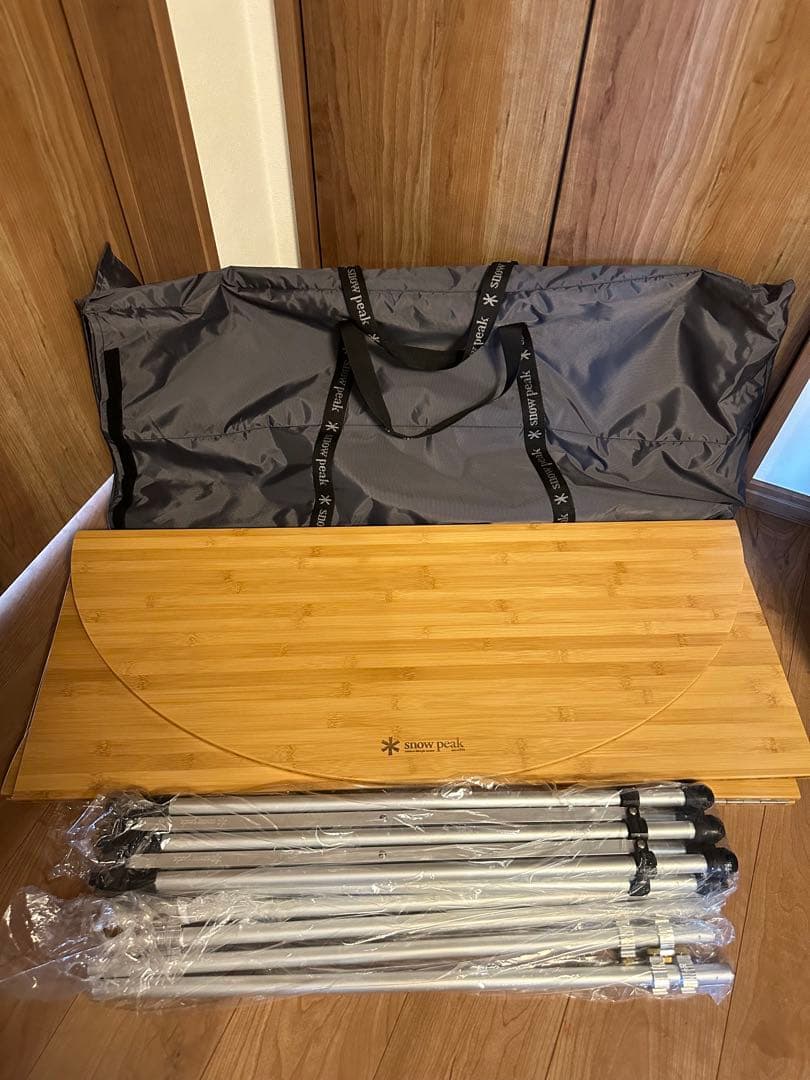 【廃盤レア】スノーピークフォールディングテーブルオーバル竹　復刻版