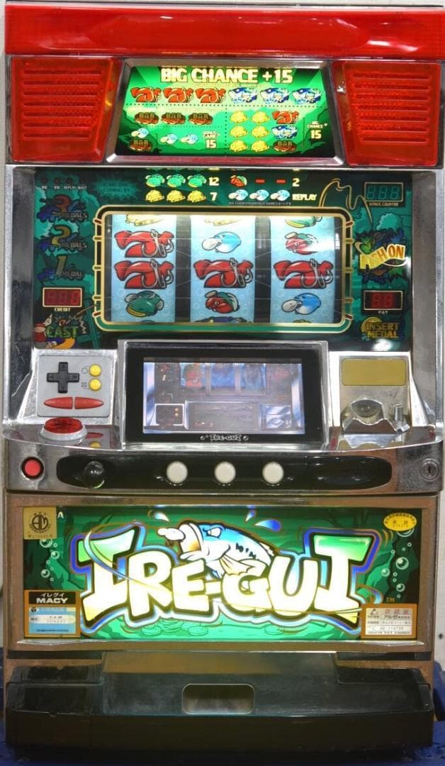 【パチスロ実機】メーシー★イレグイ IRE-GUI★オートプレイ付不要機付