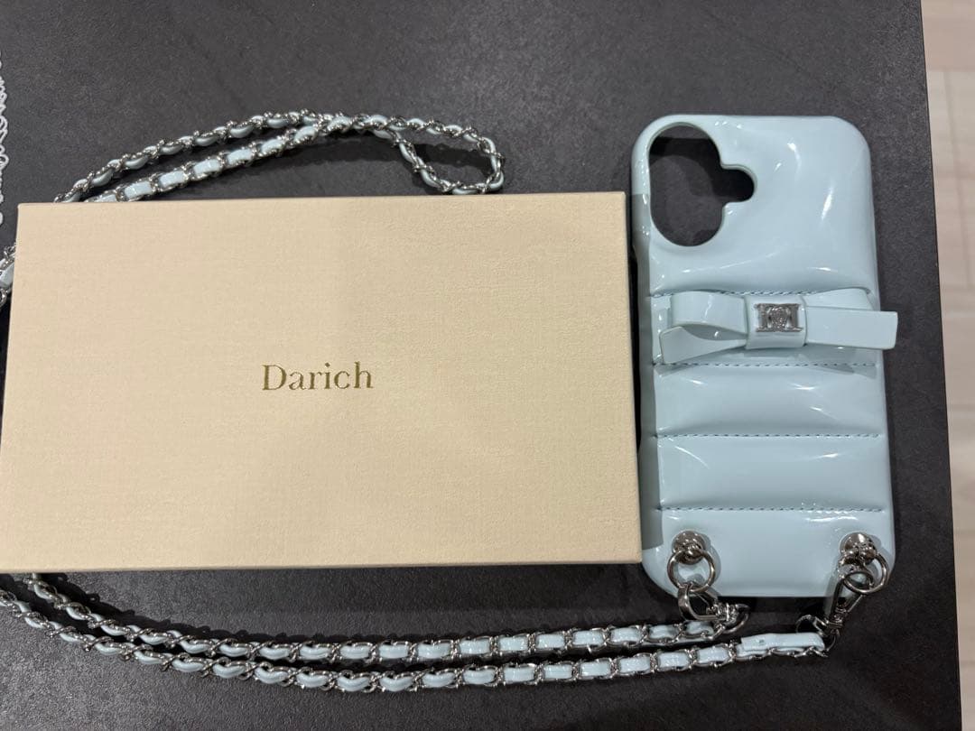 Dairich リボン付きiPhoneケースライトブルーiPhone16