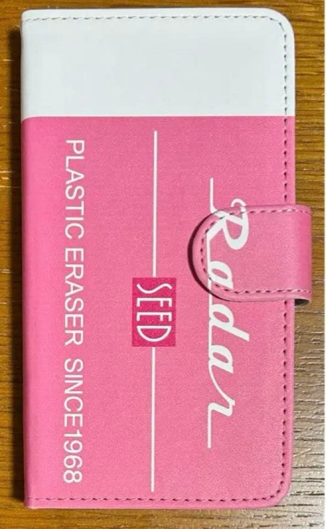 SEED 消しゴム型 レーダー柄 スマホケース ピンク