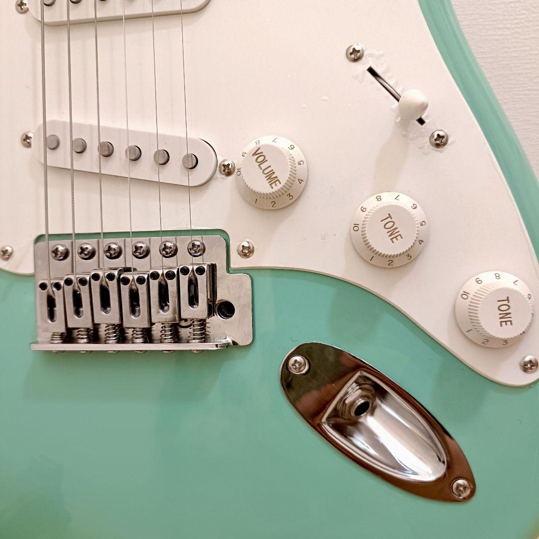 Squier ストラトキャスター エレキギター サーフグリーン メンテ済