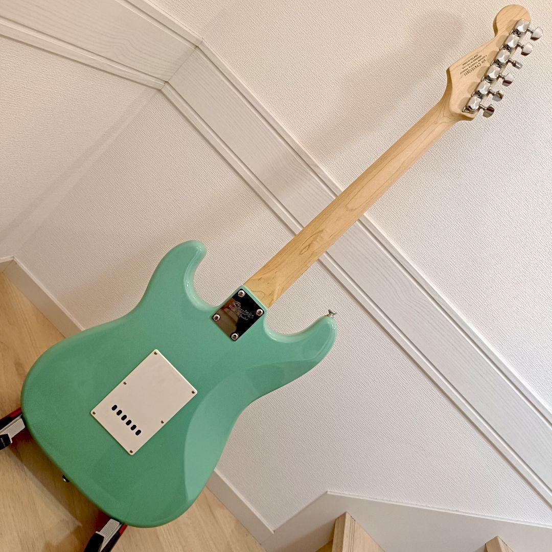 Squier ストラトキャスター エレキギター サーフグリーン メンテ済