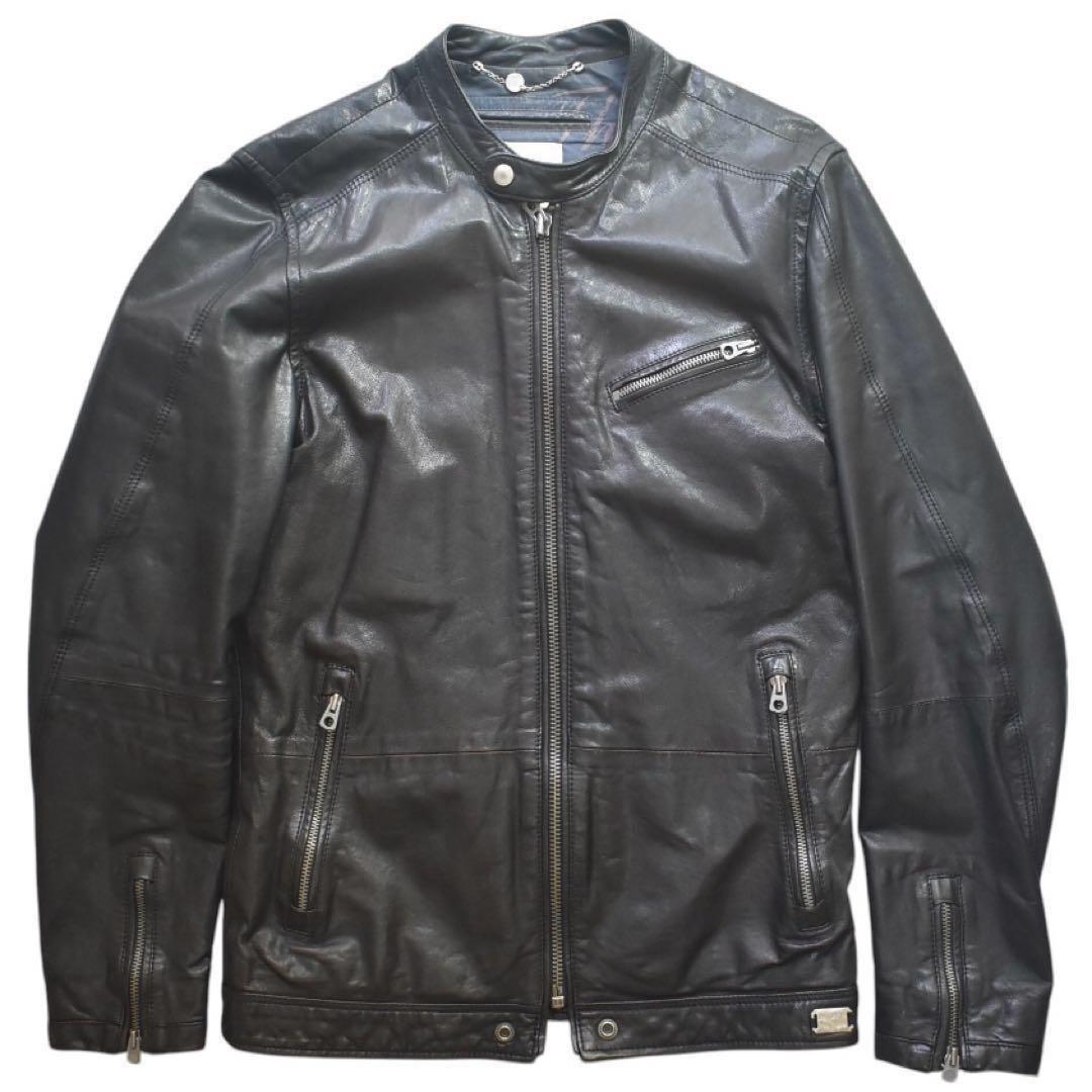 B*i様 archive 00s DIESEL シープレザーライダース 裏地総柄