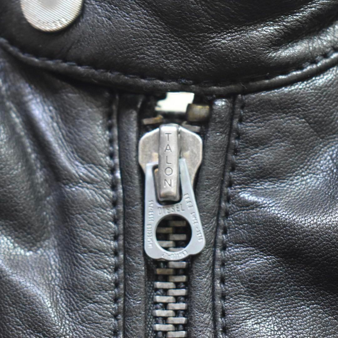 B*i様 archive 00s DIESEL シープレザーライダース 裏地総柄