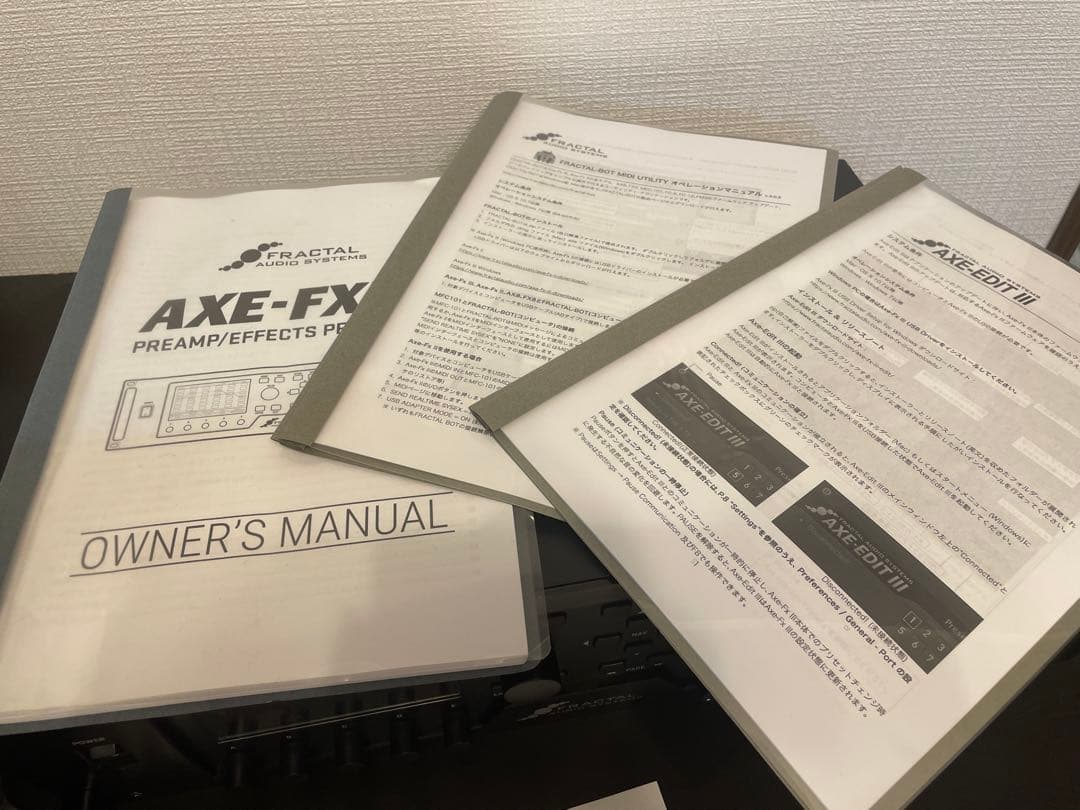 ギター AXE-FX3 fractal audio