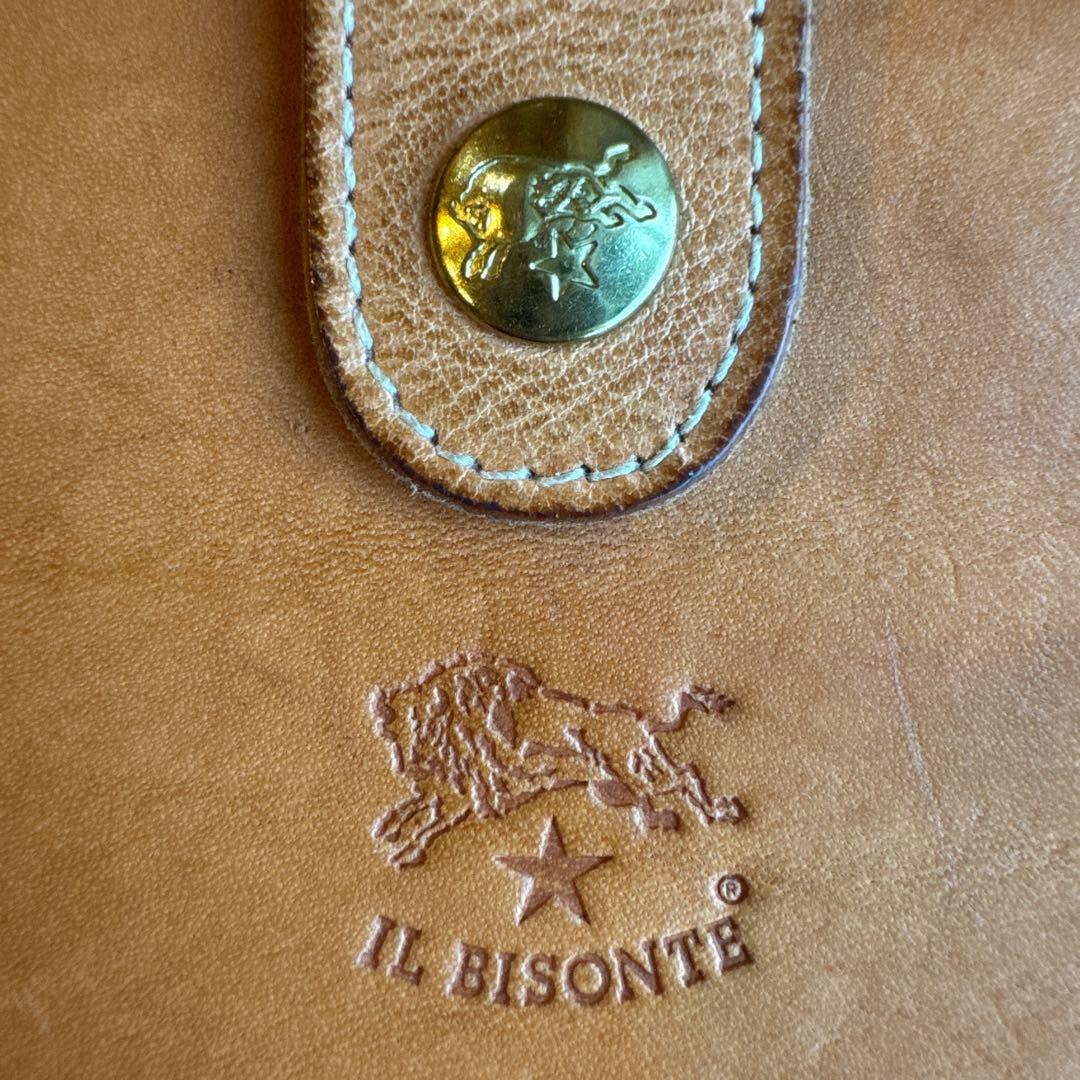 【レア＆美品】IL BISONTE 二つ折り財布 ヌメ ナチュラル 日本限定☆