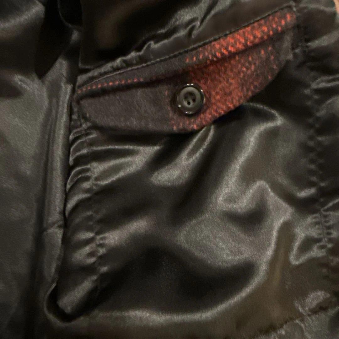 フェールラーベン　ジャケット　ウール100 オンブレチェックくるみボタンL