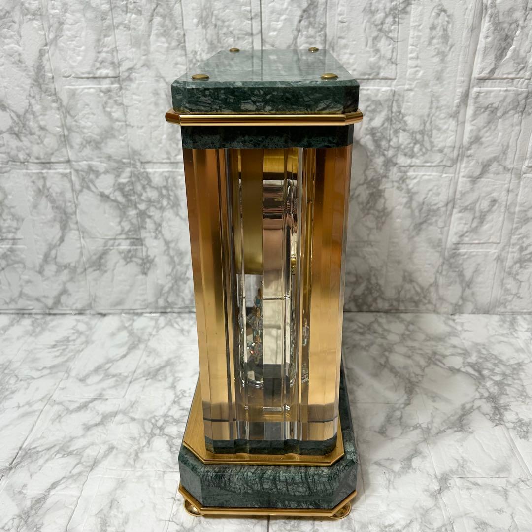 SEIKO セイコー 置時計 HW926G 蛇紋石 内閣総理大臣贈呈 電波時計