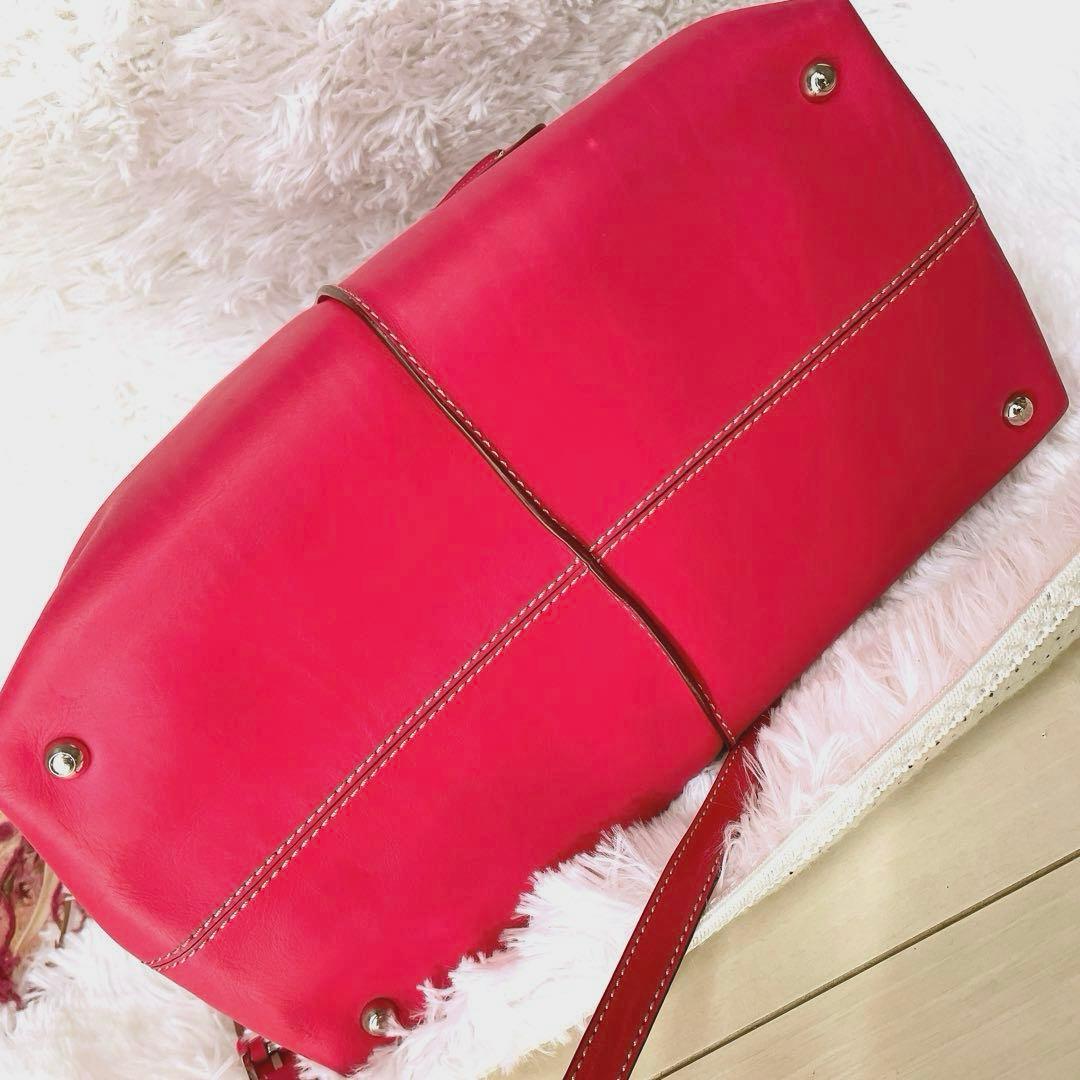 希少⭐︎TOD'S D-Styling ピンクレッド 2way ショルダーバッグ