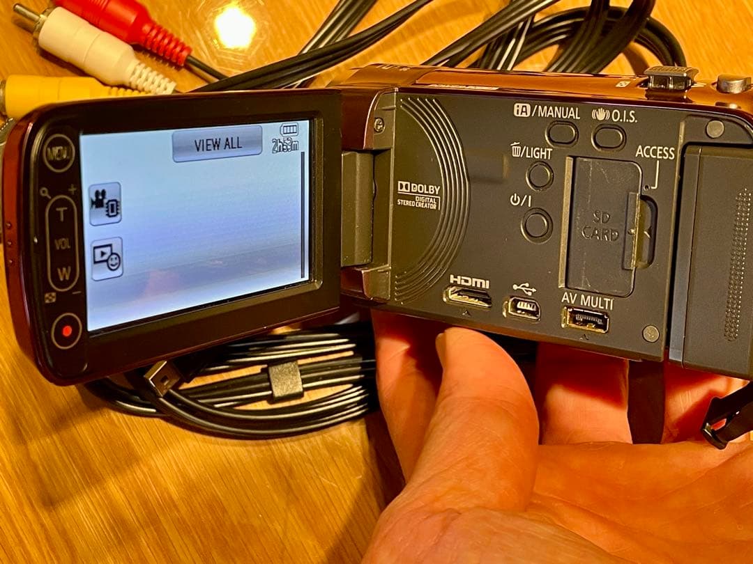Panasonic パナソニック HDC-TM35 ビデオカメラ 電池2個付き