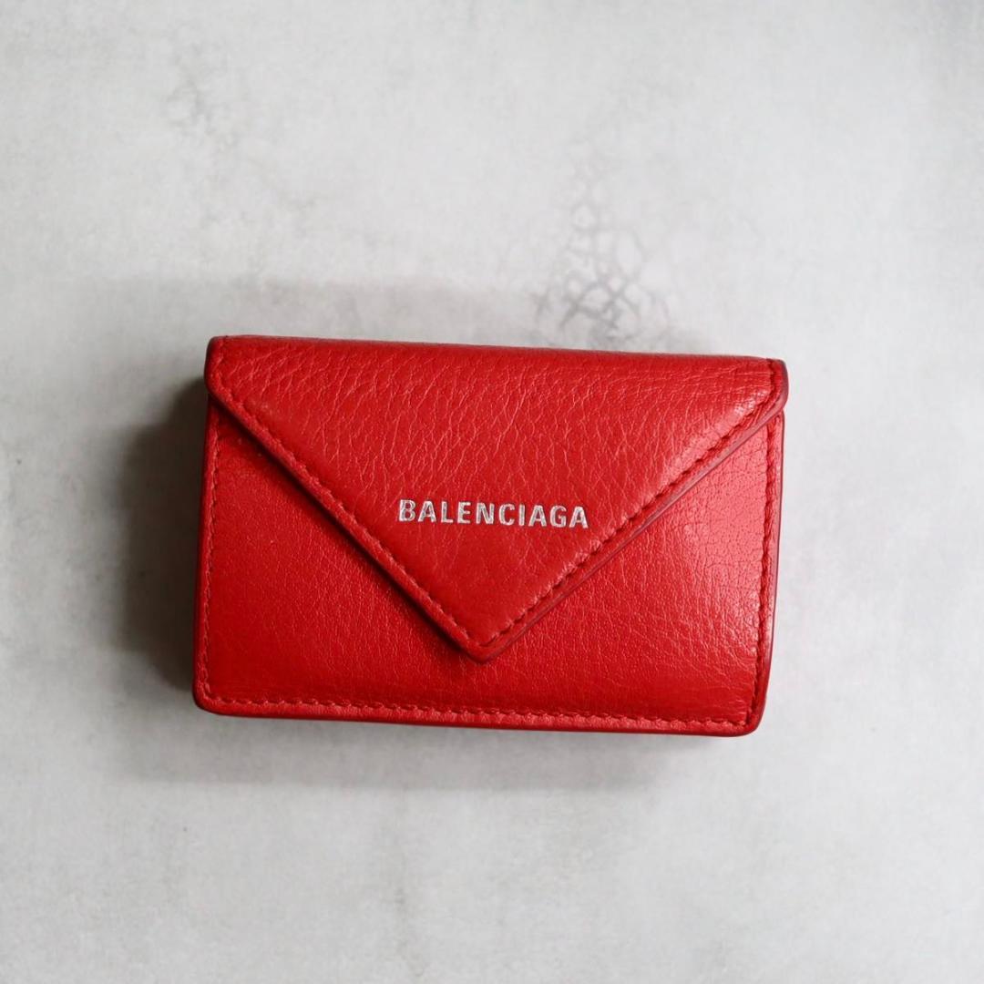 BALENCIAGA バレンシアガ / ペーパーミニウォレット 三つ折り財布