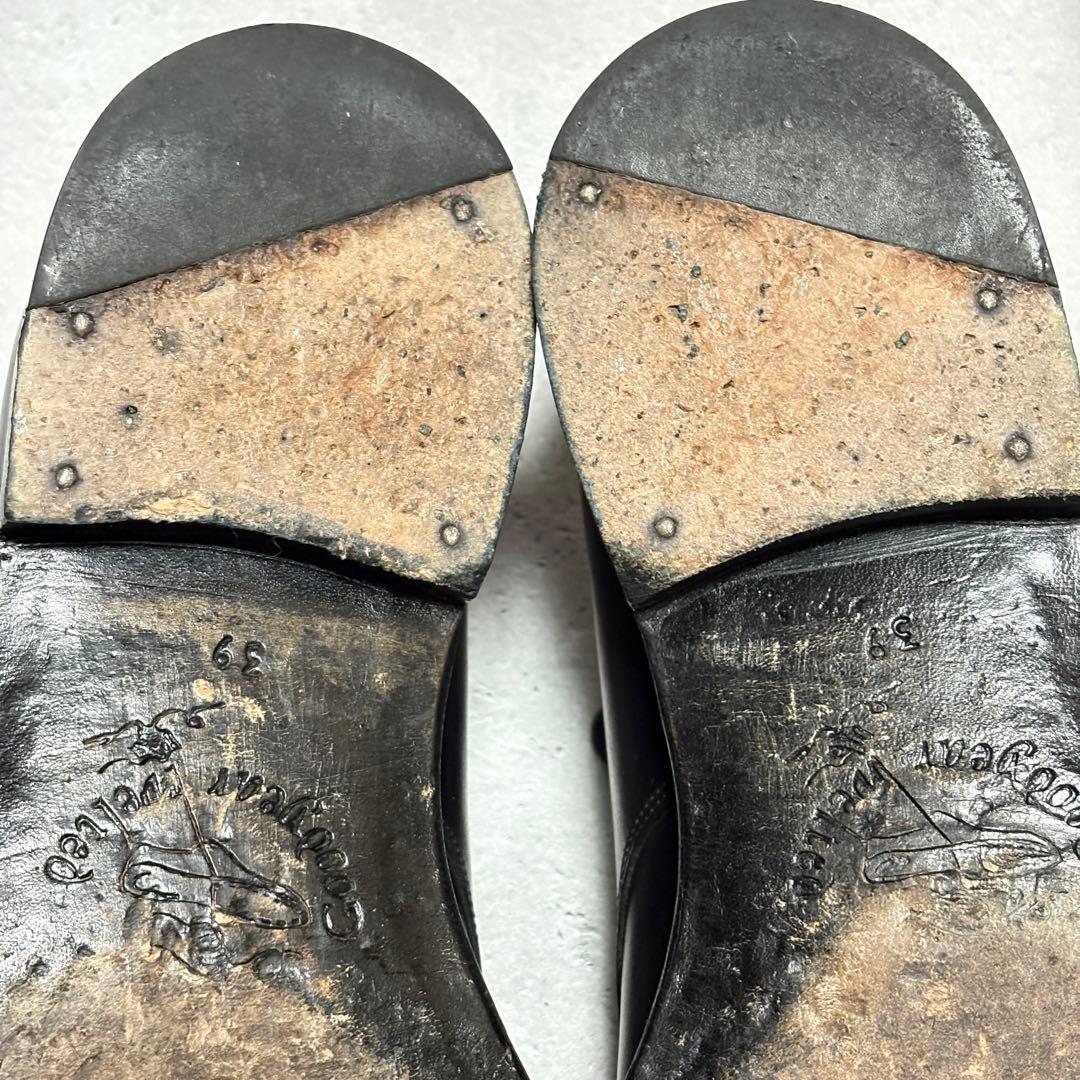 ジャランスリウァヤ (39) 革靴　レザー　ドレスシューズ　タッセル付き　黒