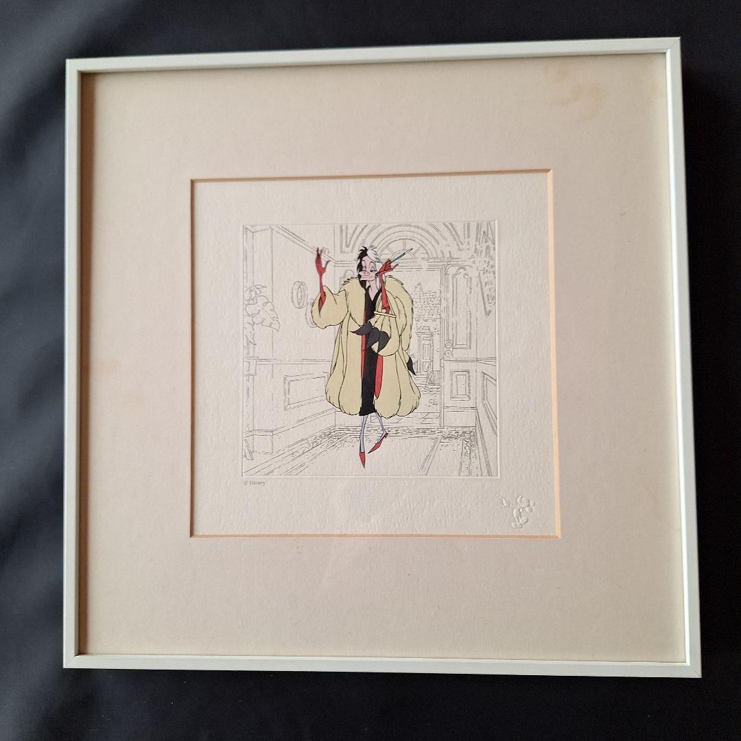 【限定品】　Disney ディズニー　トレジャー　クルエラ・ド・ヴィル　セル画