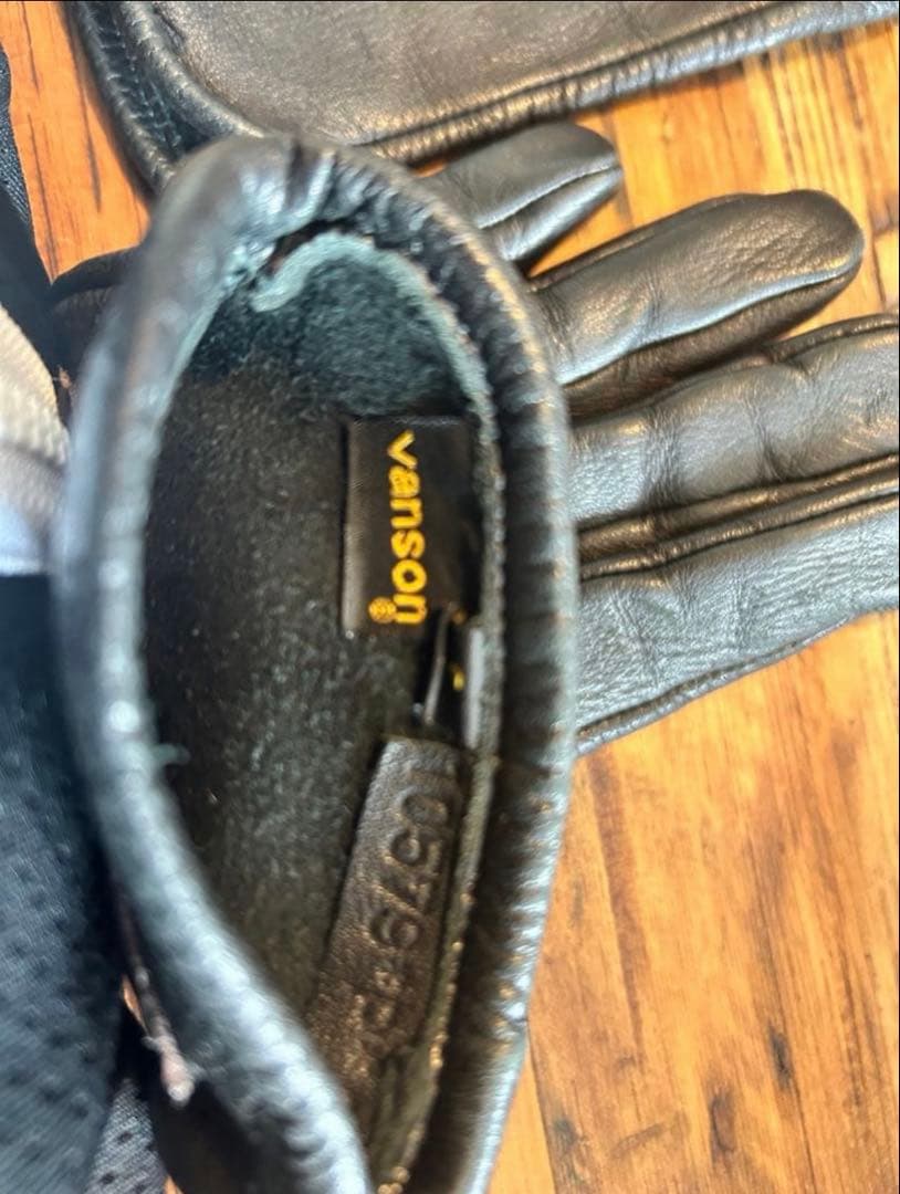 キムタク着用同型別色 VANSON グローブ　バックドロップ別注