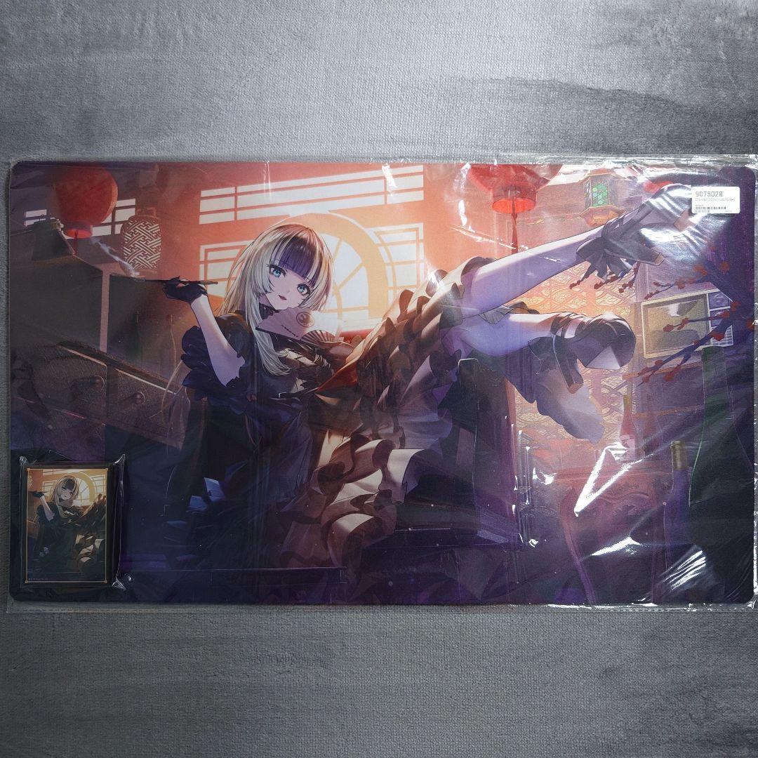 α1 ホロライブ 扇子&タバコ&提灯 儒烏風亭らでん スリーブ&プレイマット
