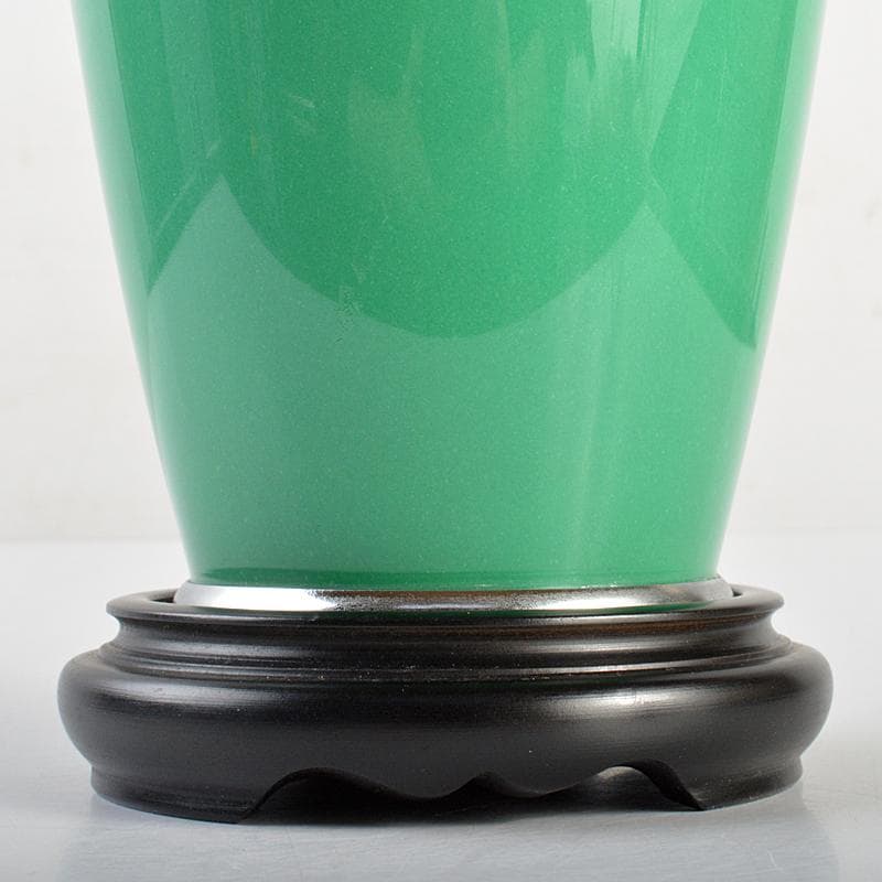 七宝焼　林七宝店 　牡丹文瓶　唐木台・箱付　M　R7378B