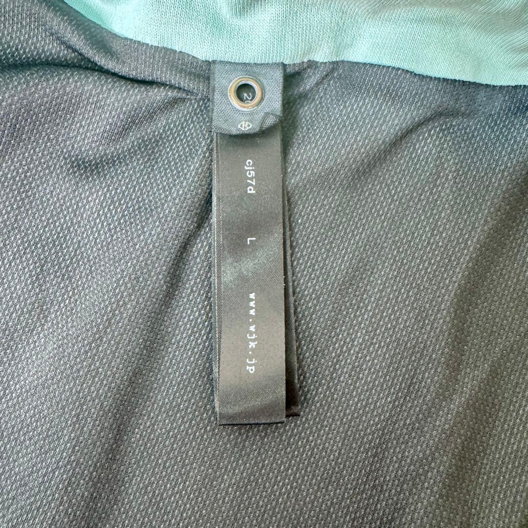 Wjk ノースリーブパーカー L ライトブルー