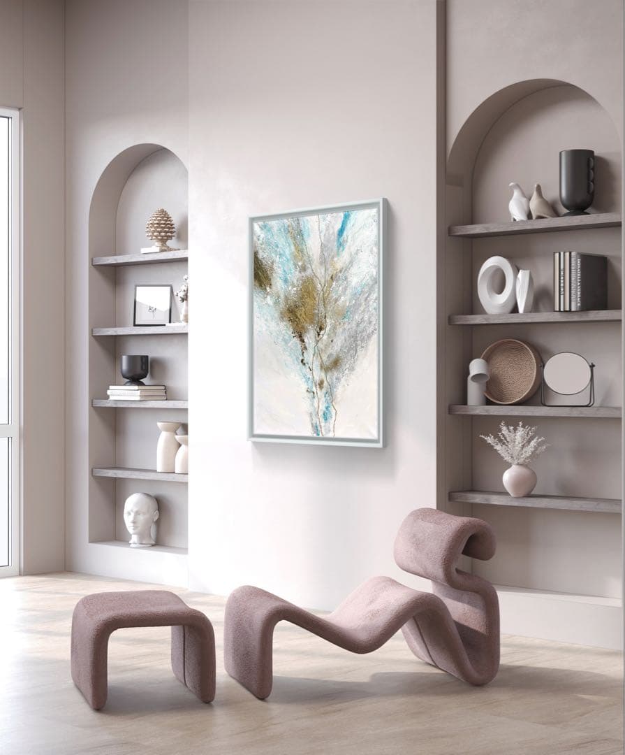 大きめ/和風/絵画/アート/抽象画/ニュアンス/モダン/ホテル/内装/海外/青