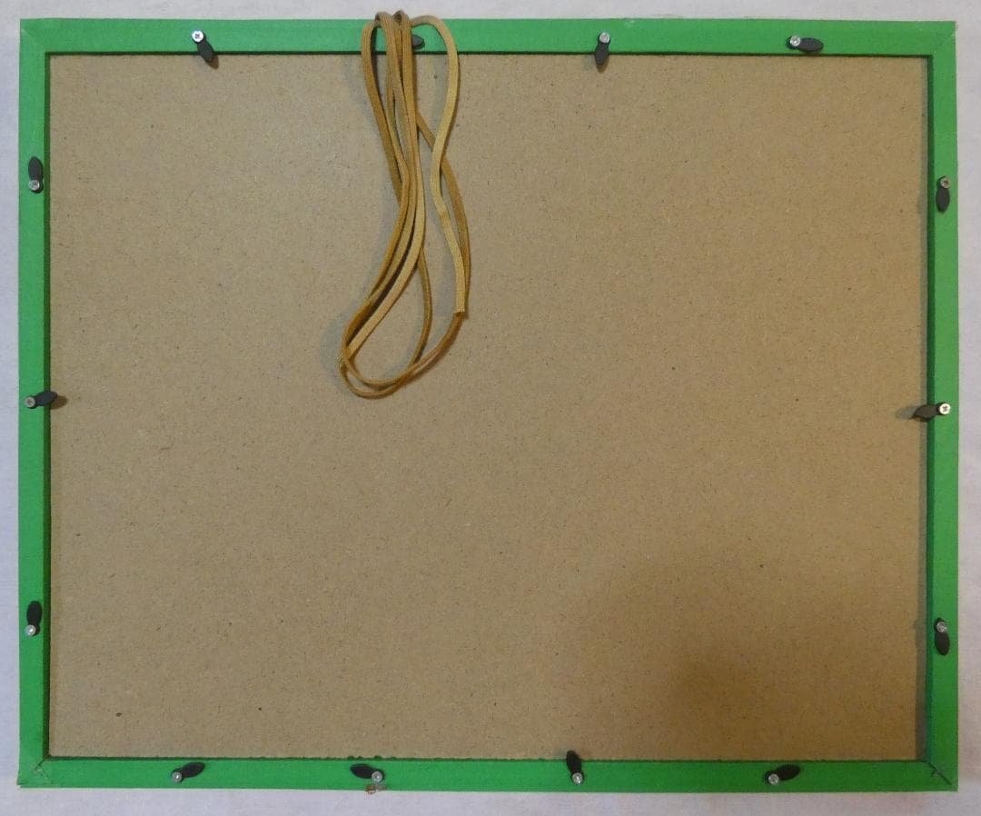 油絵　額付き　ジミー大西　F6 【　千客万来　】手描き　肉筆