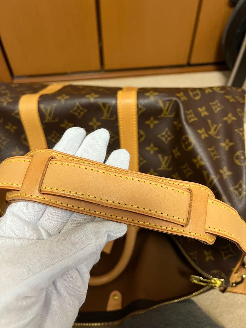 【美品 Louis Vuitton】 キーポル・バンドリエール50