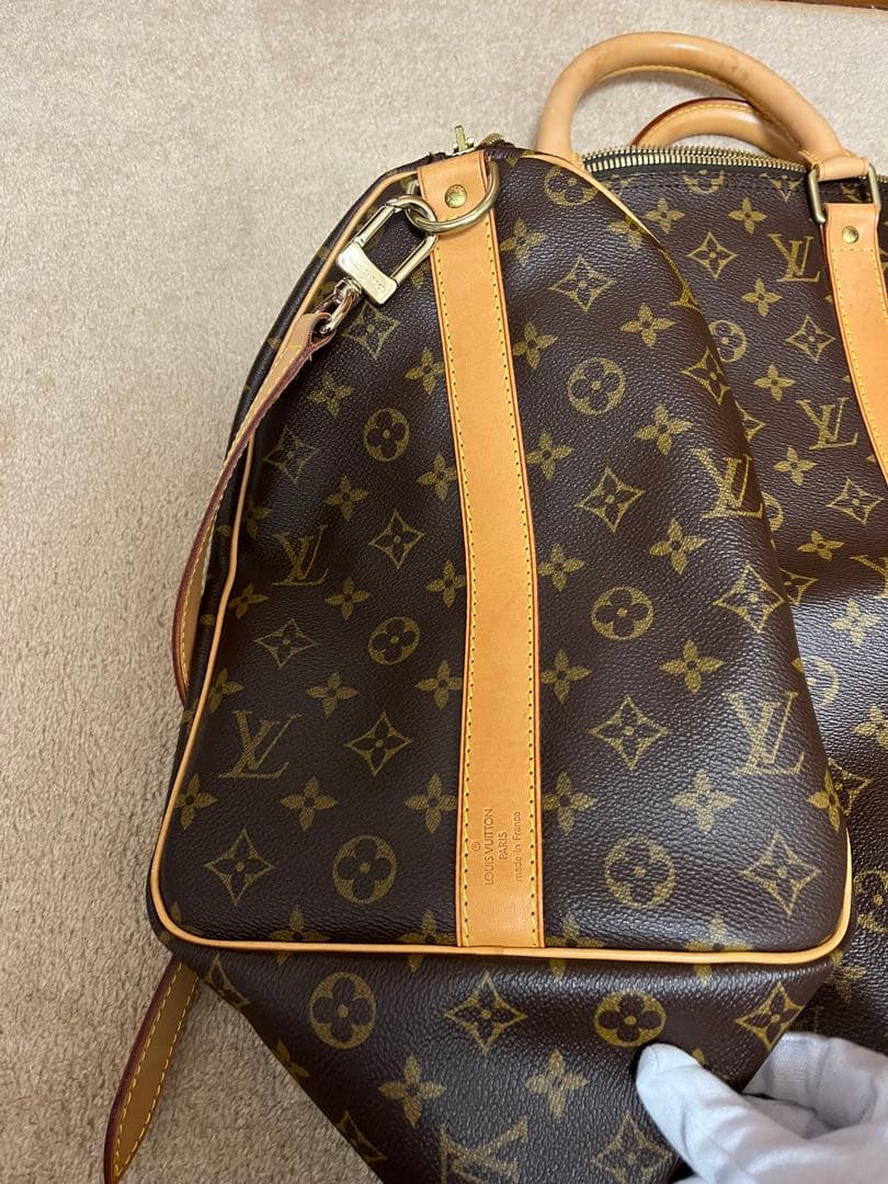 【美品 Louis Vuitton】 キーポル・バンドリエール50