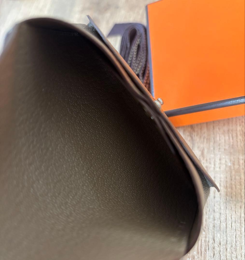 HERMES エルメス カルヴィデュオ　エトゥープ　美品