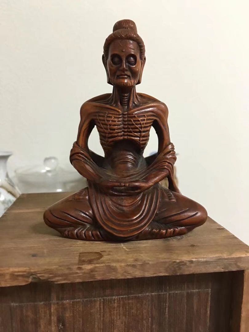 黄杨木 清代 苦行僧 唐物