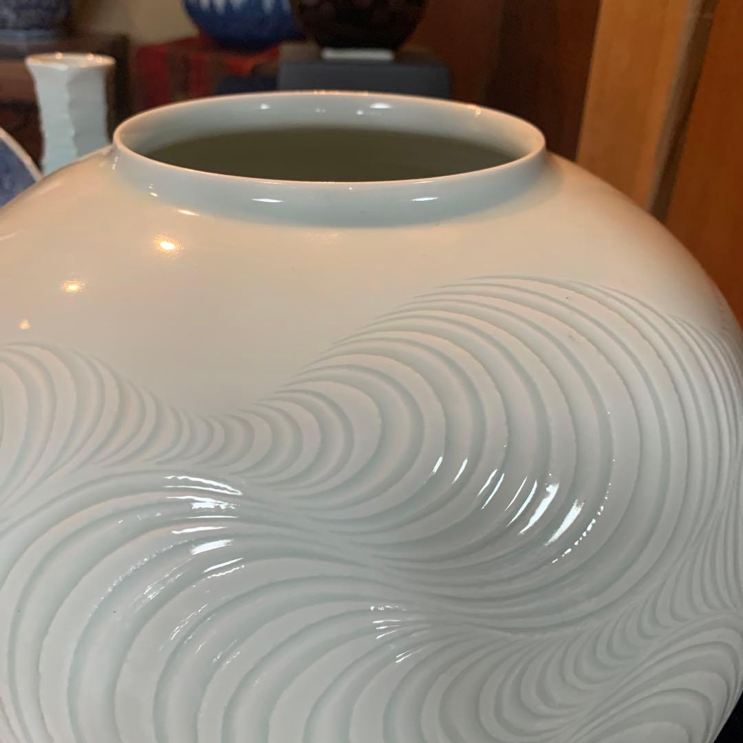 うず潮　手彫り　轆轤成形