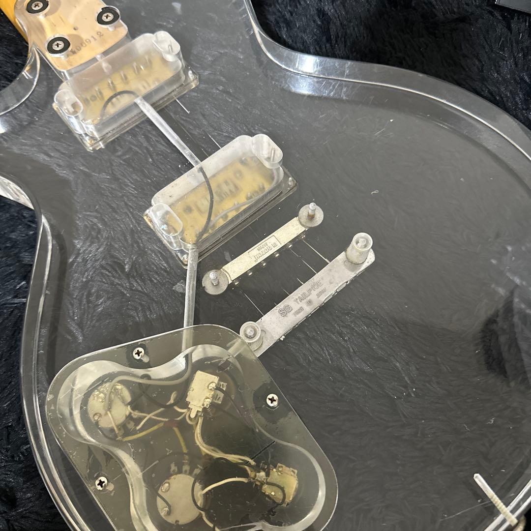 激レア! Burny Les Paul レスポール クリアボディ アクリル