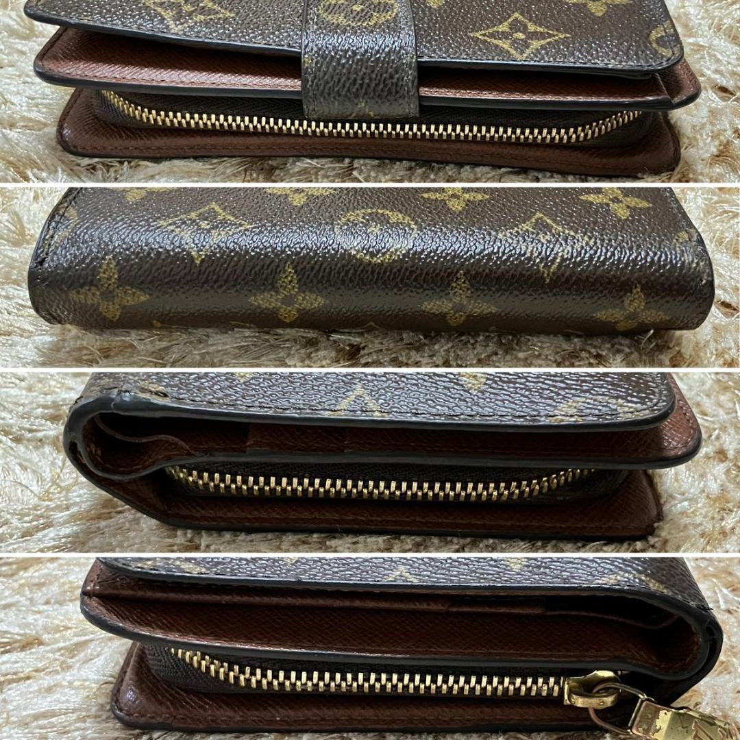 ルイヴィトン モノグラム ポルトパピエジップ 二つ折り財布 レディース