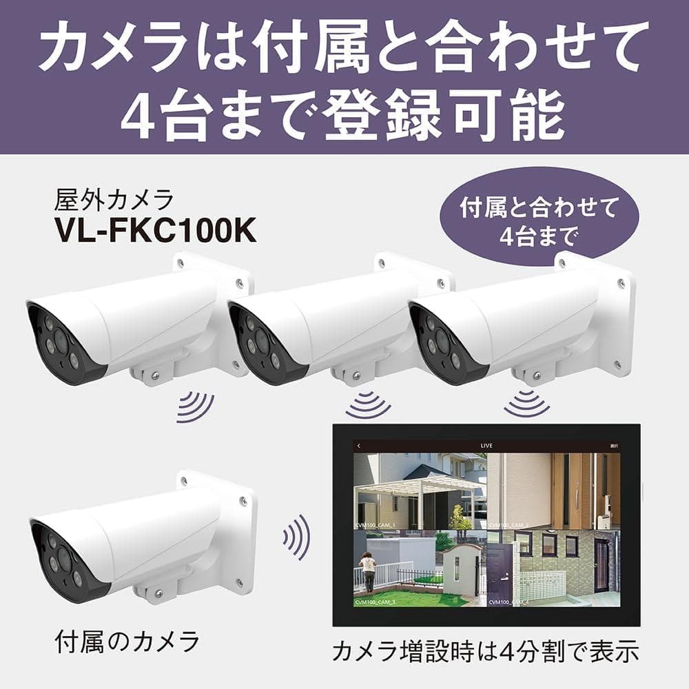 Panasonic VL-CV100K モニター付き屋外カメラ 防犯カメラ