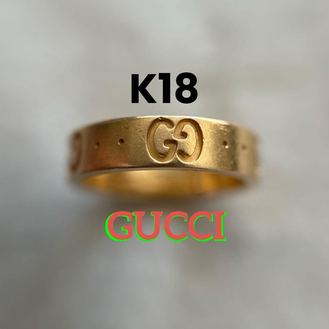 GUCCI（グッチ）K18PG 3号 アイコンリング3.01g