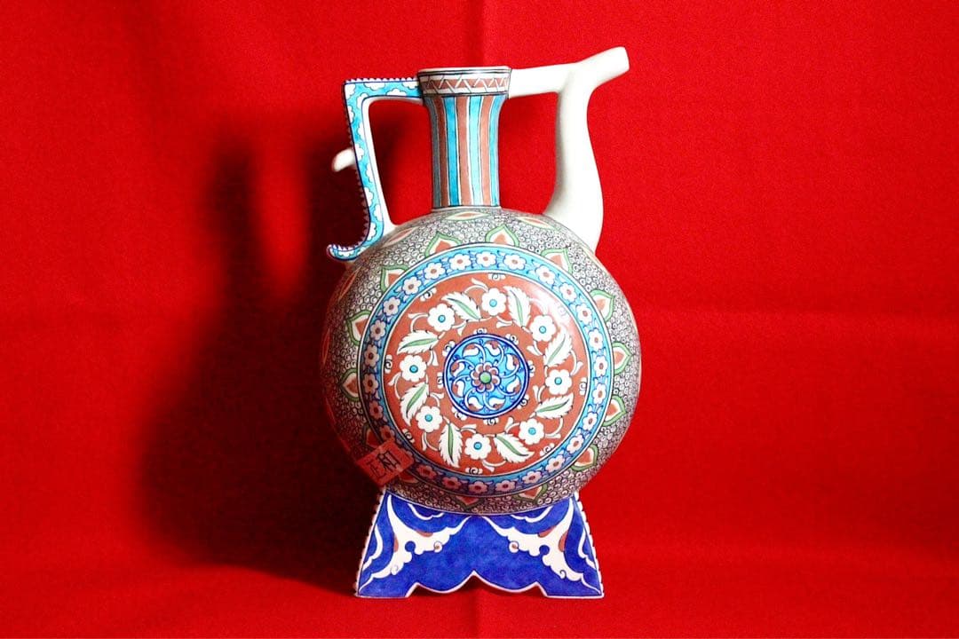 トルコ雑貨【アヴァノス陶器　飾り壺　特大水差し】