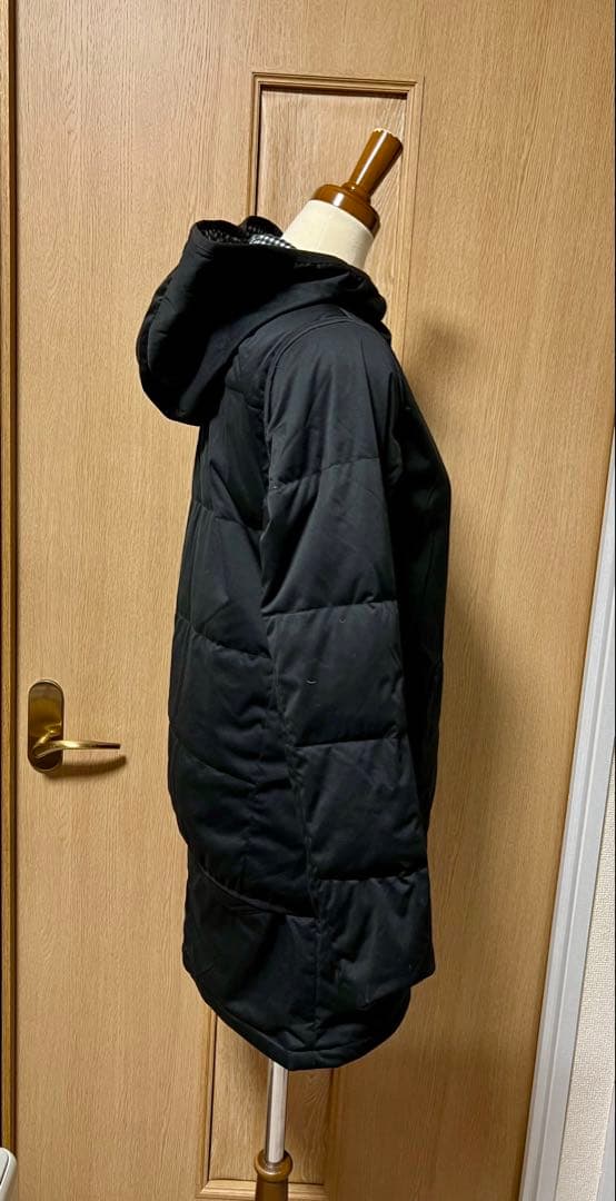 アディダスゴルフ リバーシブル中綿上下セット M ブラック×チェック｜軽量・美品