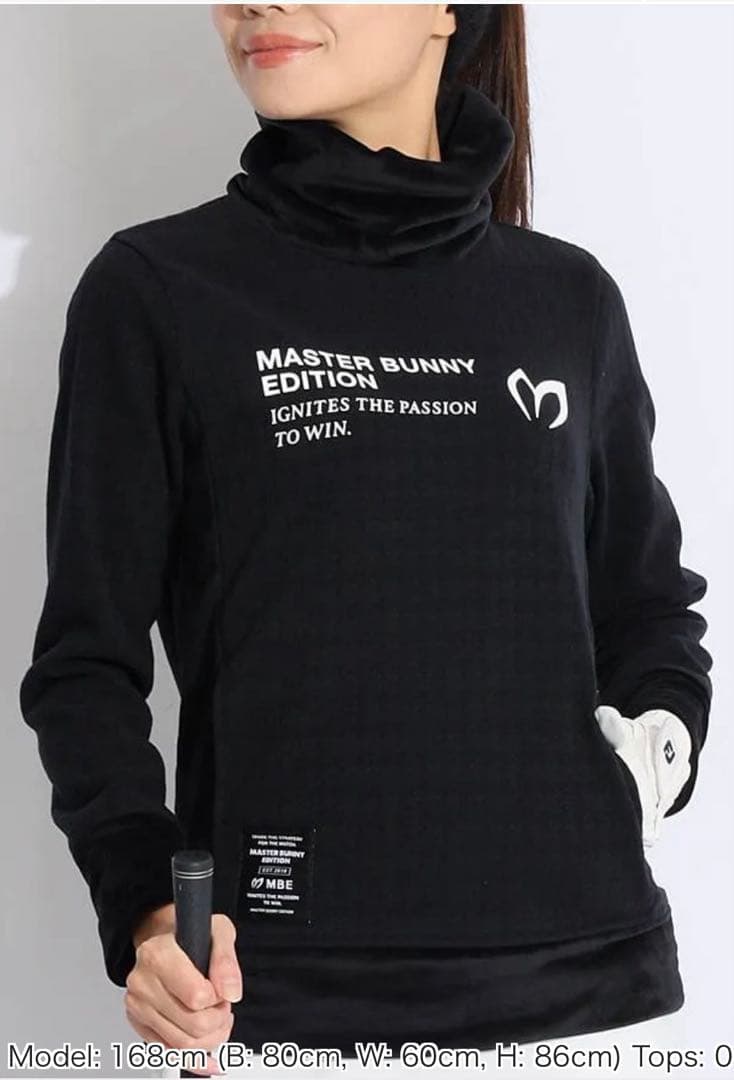 マスターバニー♡千鳥ジャガードタートルネックプルオーバー