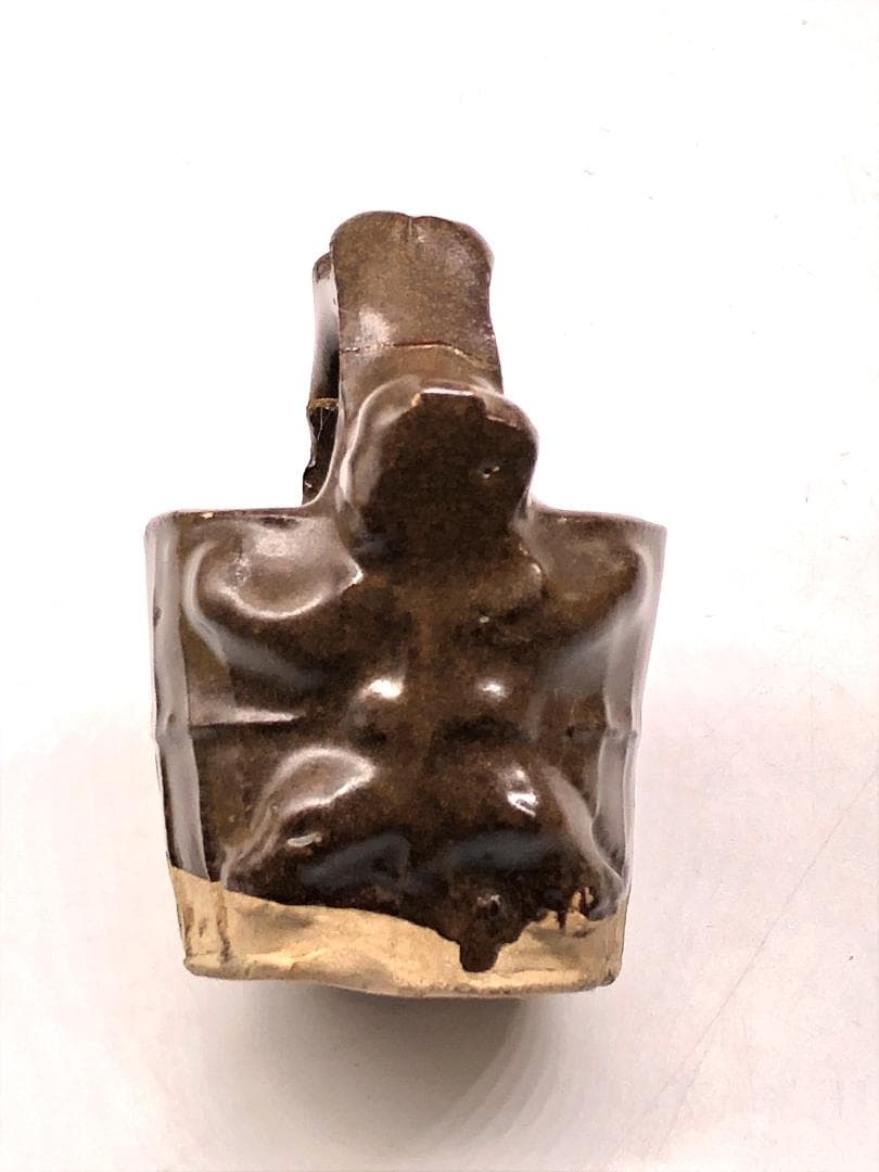 【 白釉・褐釉 対水滴 】 宋代 宋窯 化粧箱入り 中国古玩・骨董