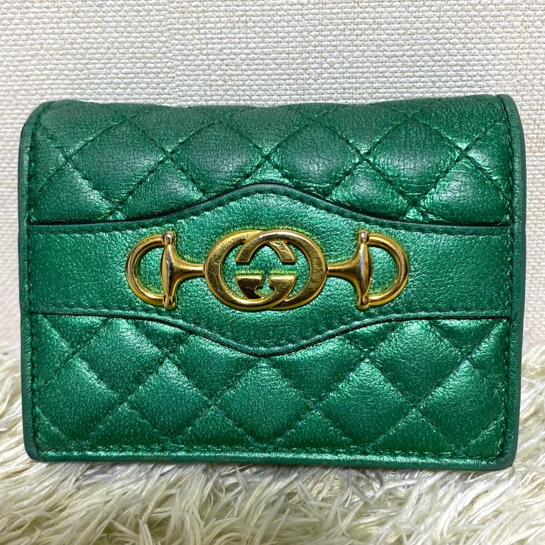 GUCCI グッチ✨ 折り財布 ホースビット キルティング ズゥミ 二つ折り