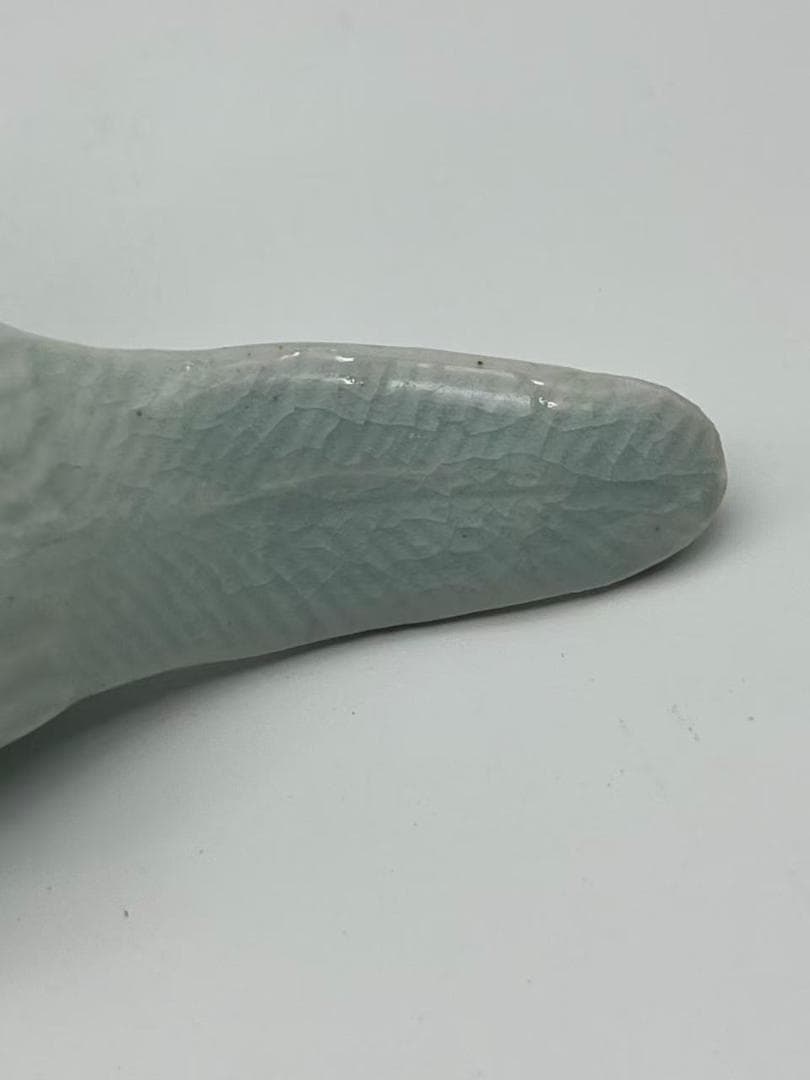 宋時代 青磁 湖田窯 影青釉鳥型水差し　水指　名品珍品(F-158)