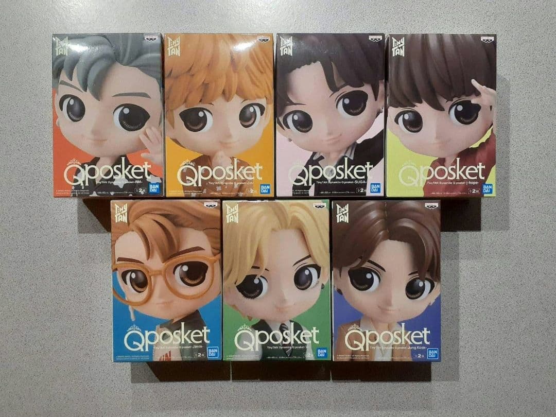BTS タイニータン Qposket フィギュア Bカラー コンプリートセット