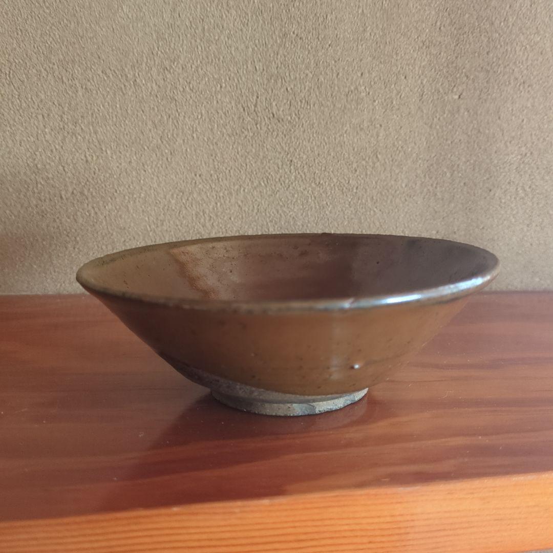 柿茶碗 木箱付き　茶道具　古美術　骨董　中国　磁州窯