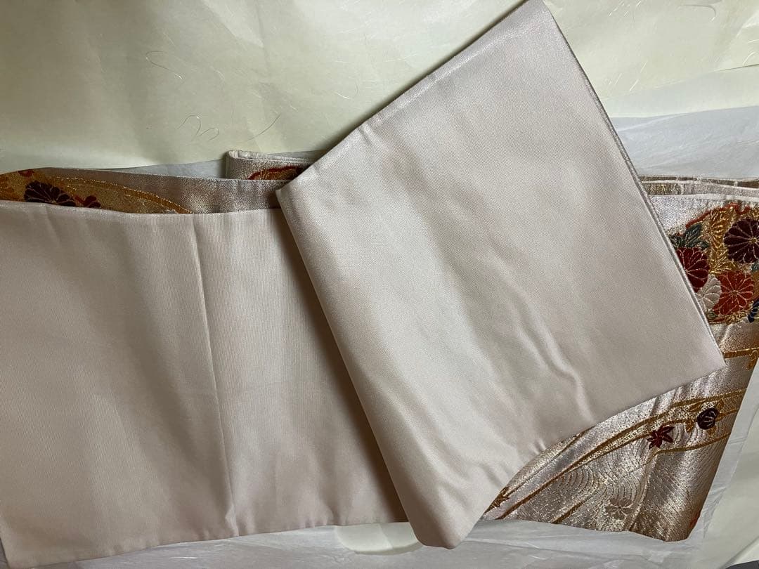 正絹　未使用品、総絞り振袖　　美品、袋帯