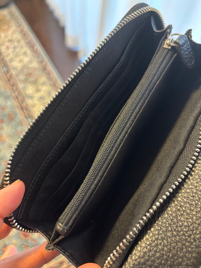 キツネさん刺繍 ショルダーバッグ