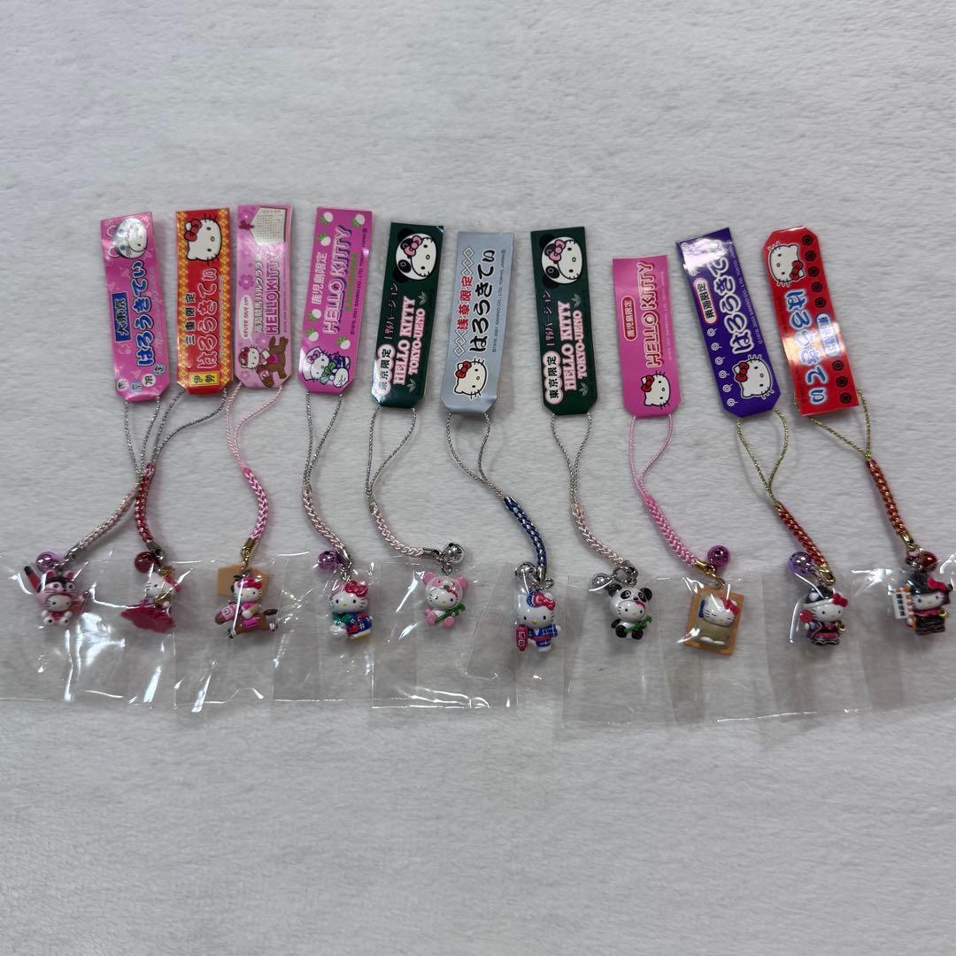 ハローキティ ご当地ストラップ　 60点セット