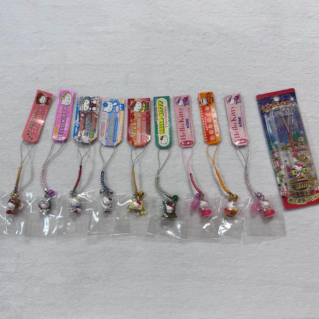 ハローキティ ご当地ストラップ　 60点セット