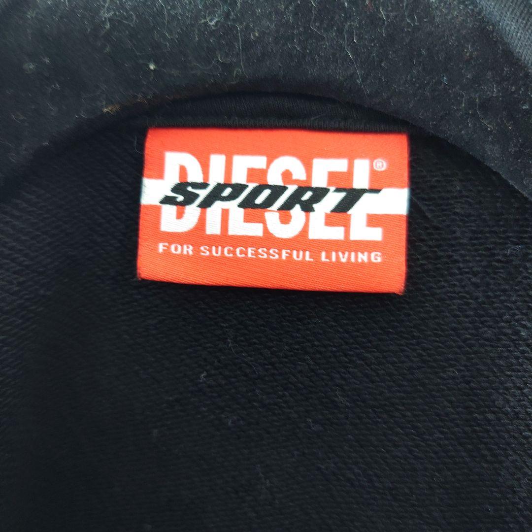 DIESEL SPORT LOGO HOODIE ブラック　Lサイズ 袖ライン