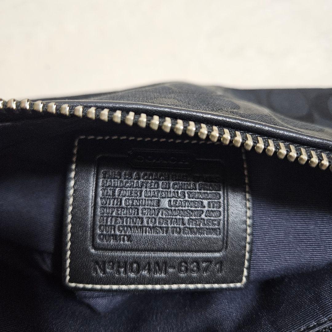 COACH コーチ アクセサリーポーチ ワンショルダーバッグ ブラック