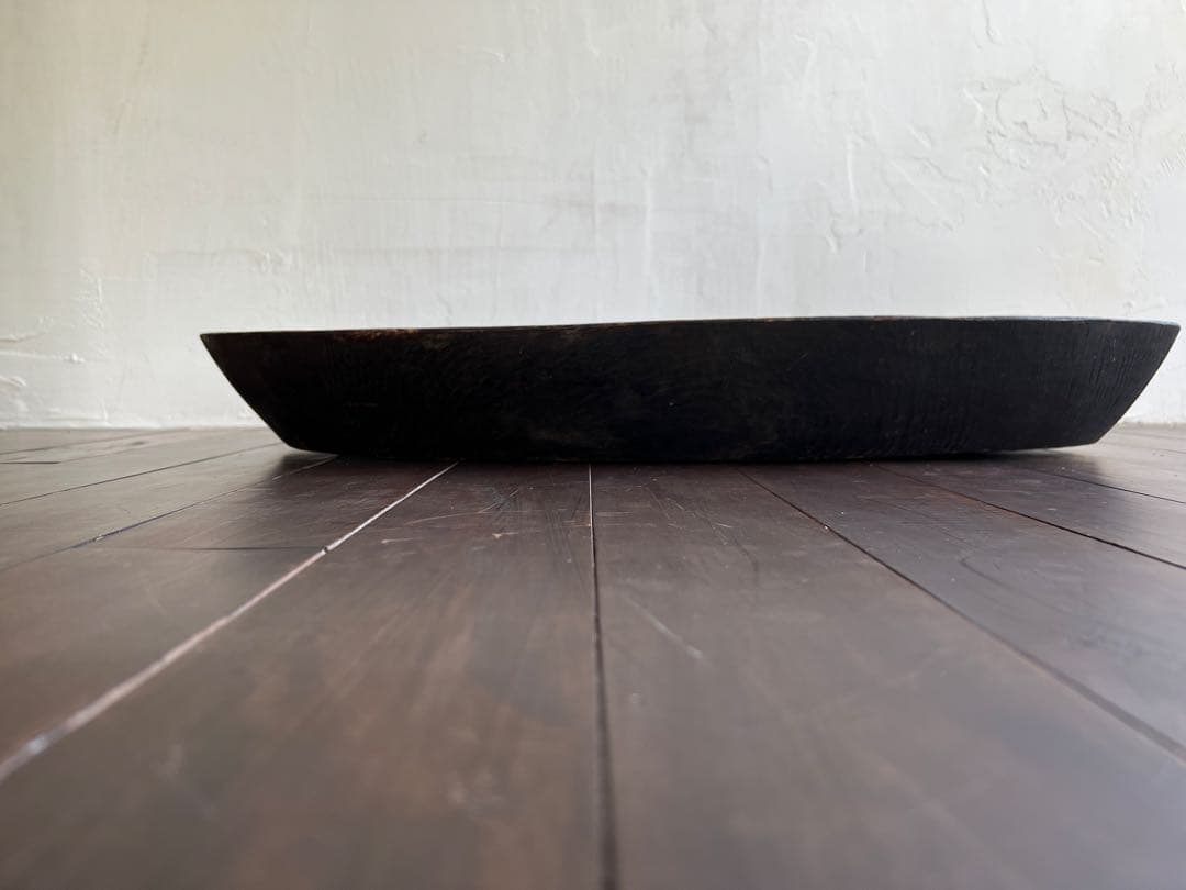 木製楕円形　木鉢　古道具　直径75cm