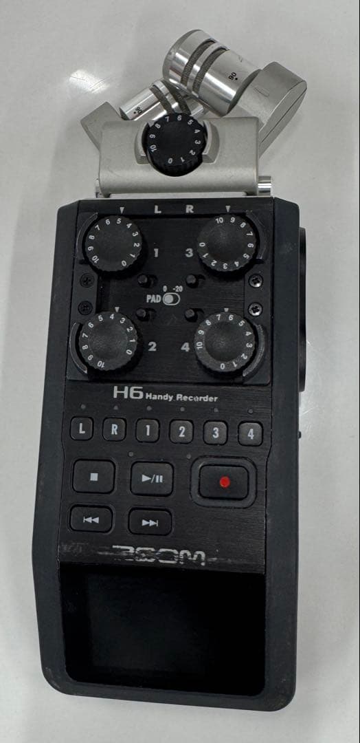 ZOOM H6 ハンディレコーダー 本体とACアダプター(訳あり)