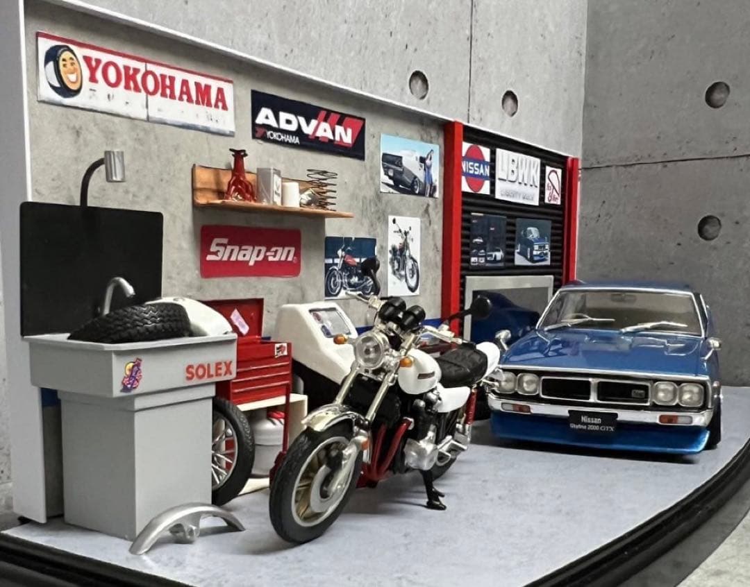 アシェット 1/24 スカイラインHT 2000GT-X ケンメリ ケース 付